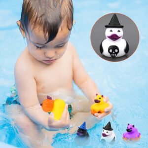 12pcs Halloween Rubber Ducks Set - Pumpkins, Witches, Devils for Parties - Image 5
