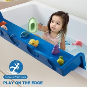 Ocean Animals Bath Splash Guard & Organizer for Kids' Bath Toys - Image 4