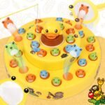 Gift Toys for Toddler,3 in 1 Fishing Games for Kids, Duck Bouncy Toys,Birthday Gift Ideas for Boys Girls,Fine Motor Skills Toys