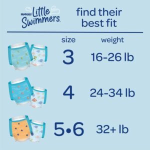 HUGGIES Little Swimmers Swim Diapers, Size 5-6, 17 ct - Disposable Swimpants - Image 2