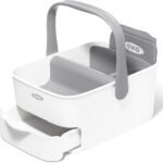 OXO Tot - Diaper Caddy with Changing Mat - Portable for Baby Diaper Changing Anytime, Anywhere - Gray