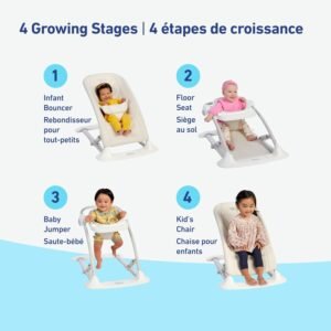 Graco JumpStart 4-in-1 Activity Bouncer in Wren - Versatile Baby Jumper - Image 2