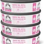 Amazon Brand - Mama Bear Blossoms Scented Diaper Pail Refills for Diaper Genie Pails, 1080 Count (4 Packs of 270 Count)