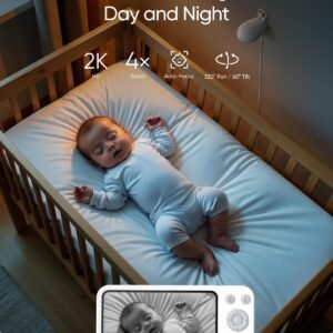 Eufy Baby Monitor E20: 2K Camera, Hybrid Wi-Fi, Night View & Pan-Tilt Zoom - Image 3