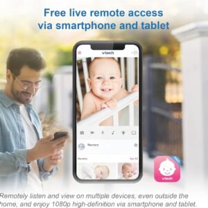 VTech RM9751 1080p WiFi Baby Monitor with Night Light & Remote Access - Image 3