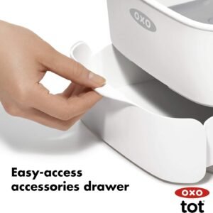 Portable OXO Tot Diaper Caddy with Changing Mat - Gray for Easy Baby Changer - Image 5