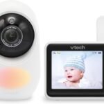 VTech 1080p Smart WiFi Remote Access Video Baby Monitor with Super-slim 2.8” Display, Night Light, RM2751 (White)
