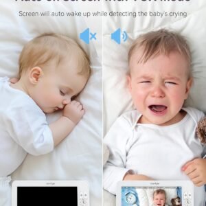 7" HD Split-Screen Baby Monitor with 2 Cameras & 2-Way Audio, Non-WiFi - Image 8