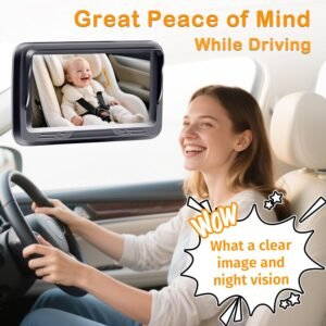 Rohent 1080P Baby Car Camera - Rear-Facing Infant Monitor with Night Vision - Image 4