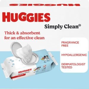 Huggies Simply Clean Unscented Baby Wipes - Hypoallergenic, 64 Count - Image 8