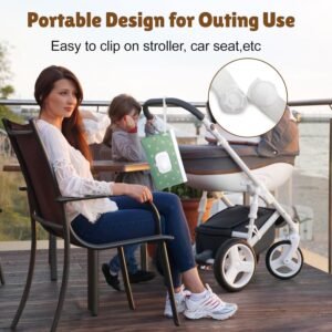 Portable Baby Wipe Dispenser | Reusable Travel Wipe Holder Case - Image 2