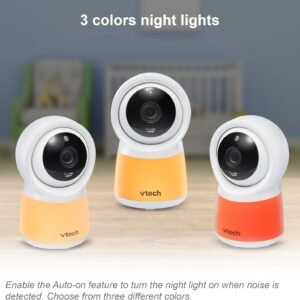 VTech RM5754-2HD Wi-Fi Video Baby Monitor - 5” Display, 1080p HD, 2 Cameras - Image 4