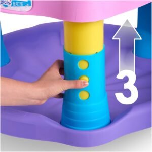 Bounce & Learn Exersaucer Sweet Tea Party – Pink, Purple, Yellow - Image 3