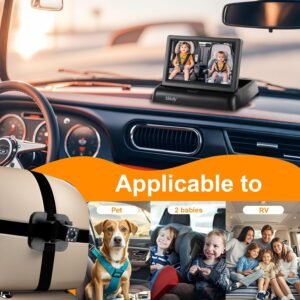 ALLRUBY Baby Car Camera Monitor & Mirror - Wide View for Rear-Facing Infants - Image 7