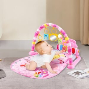 3D Baby Playmat with Piano & Ring Bell – Safe Kick & Play Gym for Toddlers - Image 4