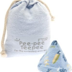 Surfing Blue Pee Pee Teepee Set – 5 Baby Boy Essentials with Laundry Bag - Image 2