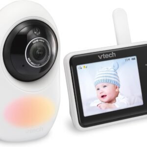 VTech RM2751 Baby Monitor: 1080p WiFi Video, 2.8" Display, Night Light - Image 2
