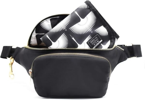 Ditty Co. Small Diaper Bag - Portable Changing Pad - Crossbody Bags For Women - Baby Wipe Holder - Baby Travel Essentials