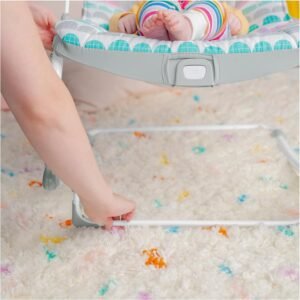 Bright Starts Rosy Rainbow Infant & Toddler Rocker with Vibrations – Unisex Baby Seat - Image 6