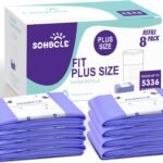 Diaper Pail Refill Bags Compatible with Dekor Plus Diaper Pail, Extra 12% Length 8 Pack, Holds up to 5336 Diapers,Extra 30% Thickness Powerful Odor Eliminate Lavender Scent Newborn Essentials