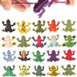 12 Pack Mini Rubber Frog Toys