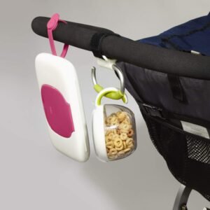 Oxo Tot Portable Wipes Dispenser - Pink Travel Wipe Holder for Baby - Image 3