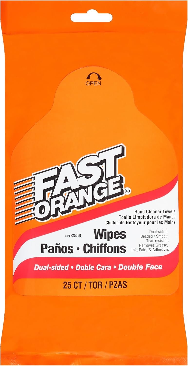 Fast Orange Hand Cleaner Wipes