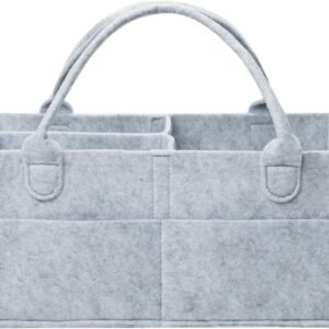 Mr. Pen- Baby Diaper Caddy Organizer, Grey, Large, Diaper Organizer, Car Diaper Caddy