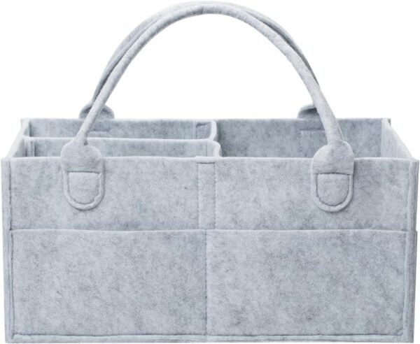 Mr. Pen- Baby Diaper Caddy Organizer, Grey, Large, Diaper Organizer, Car Diaper Caddy