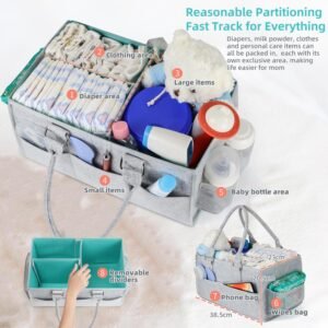 2025 Ayakol Baby Diaper Caddy Organizer | Must-Have Gift for New Moms - Image 2