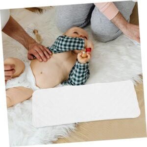 Reusable Cotton Burp Cloths for Newborns - 5pcs Soft Diapers & Pads - Image 4
