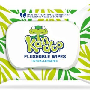 Kandoo Sensitive Flushable Cleansing Wipes, Fragrance-Free, 12-Pack - Image 2