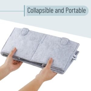 Baby Diaper Caddy Organizer - Large Grey Car & Nursery Storage Solution - Image 6