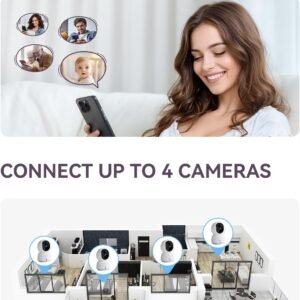 2K Smart WiFi Baby Monitor - 5" Split Screen, Night Vision & App Control - Image 7
