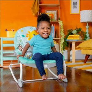 Bright Starts Wild Vibes Infant to Toddler Rocker with Vibrations, Unisex - Image 4