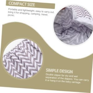 WEKAMOS Portable Diaper Pail Bag - Lightweight Replaceable Storage Pouch - Image 4