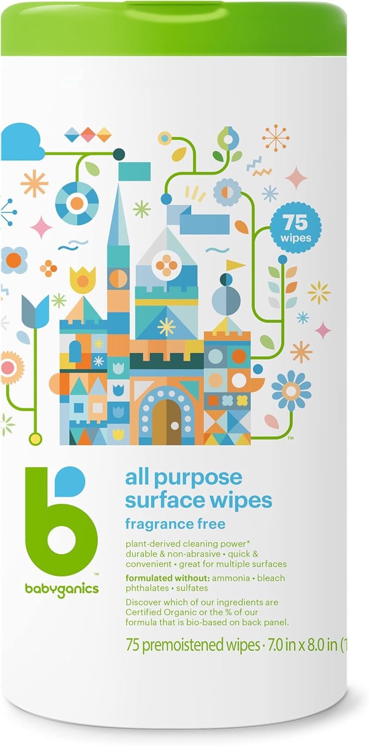 Babyganics Unscented All-Purpose Wipes