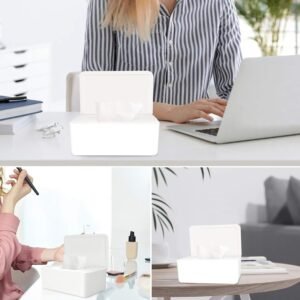 Flushable Wipes Dispenser – Non-Slip Case with Sealing Lid for Home Office - Image 7