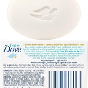Dove Baby Bar Rich Moisture - Gentle 3.17 oz Moisturizing Soap - Image 2