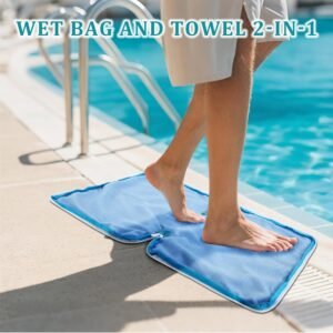 Waterproof Wet Dry Bag Towel 2-in-1 | Oxford Cloth Zipper Handle - Image 5