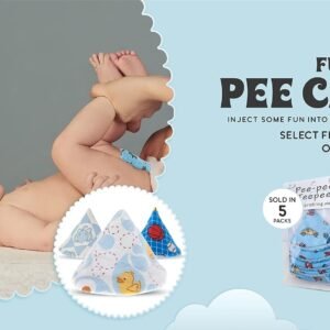 Surfing Blue Pee Pee Teepee Set – 5 Baby Boy Essentials with Laundry Bag - Image 5