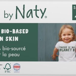 Eco by Naty Premium Disposable Baby Diapers for Sensitive Skin, Size 4, 2 Packs of 44 (88 Diapers) (Chemical, dioxin, Fragrance Free)