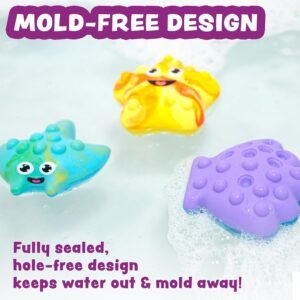 Tub Works® Tub Poppers – Multi-Sensory Bath Toys for Kids & Toddlers (3 Pack) - Image 5