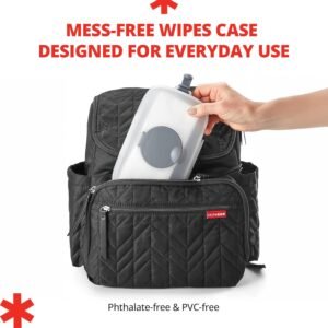 Skip Hop On-The-Go Wipes Dispenser | Portable Grey Grab & Go Case - Image 5
