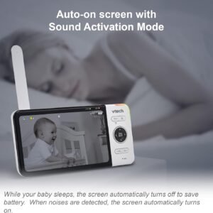 VTech VM818HD 5" Video Monitor: 720p HD, Night Light, 1000ft Range, 2-Way Talk - Image 9