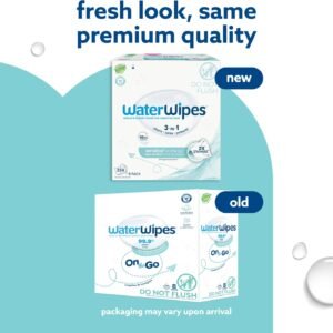 WaterWipes Travel Wipes – 99.9% Water-Based, Unscented, Hypoallergenic, 224 Count - Image 3