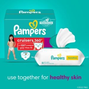 Pampers Cruisers 360° Fit Size 5 Pull-On Disposable Diapers, 128 Count - Image 10