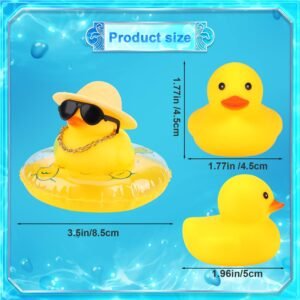 Rubber Duck Car Ornament - Yellow Dashboard Décor for Kids & Office - Image 2