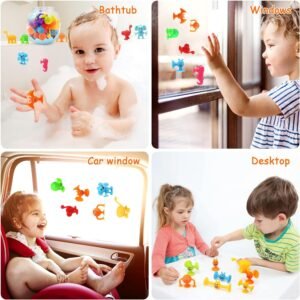 LEADSTAR 26 Pcs Suction Cup Bath Toys - Sensory & Montessori Fun for Kids - Image 3