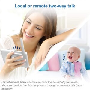 VTech RM5754-2HD Wi-Fi Video Baby Monitor - 5” Display, 1080p HD, 2 Cameras - Image 8